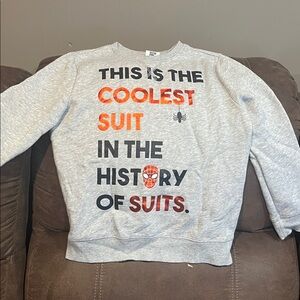 Marvel Gray and Black Graphic Sweatshirt